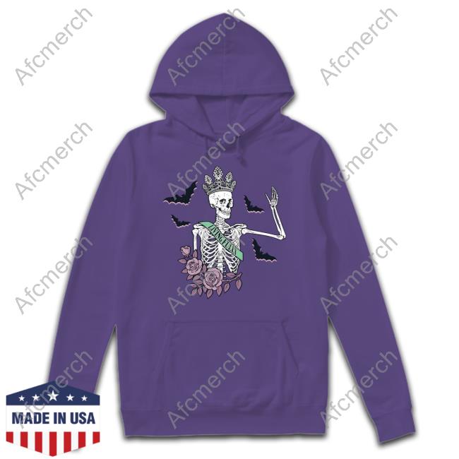 Living Fully Merch Queen of Halloween Hooded Sweatshirt