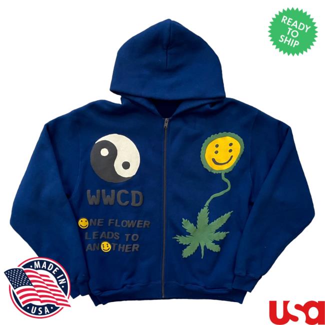 Official Penelope Nyc Clothing Store Shop Cpfm Earth First Og Cactus Zip Up Hoody In Blue Penelopeshop