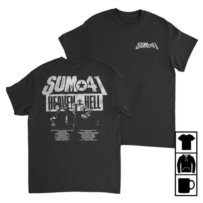 Sum 41 Heaven :x: Hell Band Black Tee