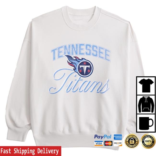 Official Abercrombie And Fitch Merch Tennessee Titans Vintage Sunday Crewneck NFL by Abercrombie