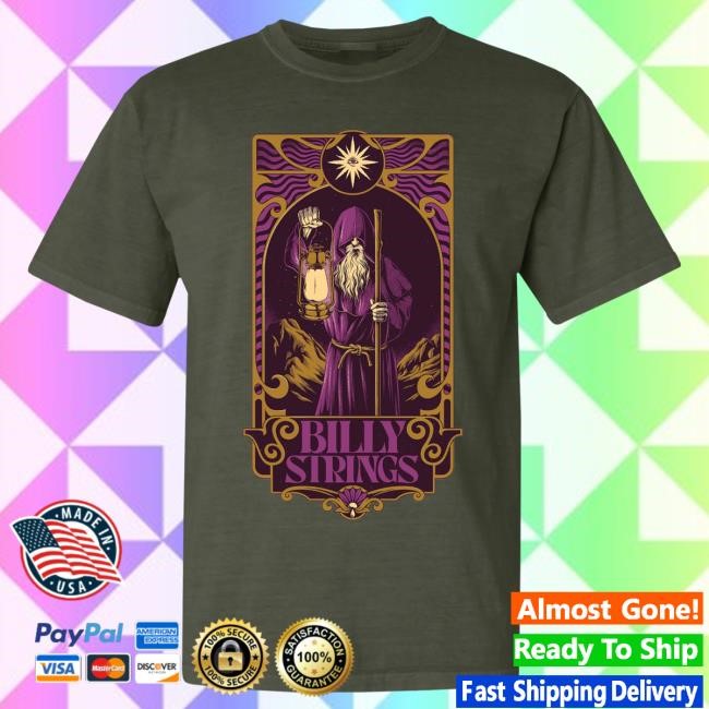 Official Billy Strings Merch Store Shop Billy Strings The Hermit Tshirt (Simon Berndt)