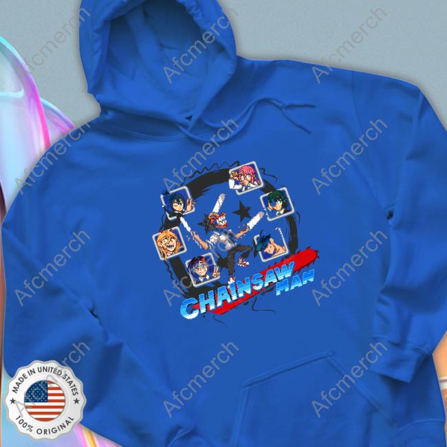 Chainsaw Man Devil Hunter Sweatshirt Shank Robot Merch Chainsaw Man Devil Hunter Limited Edition Long Sleeve Tee