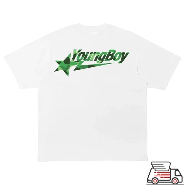 Bape YoungBoy Never Broke Again Sta Tee Black 2026 Fit