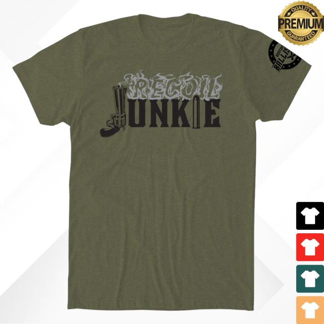 Official Kentucky Ballistics Merch Bunker Branding Kentucky Ballistics Recoil Junkie Shirts Military Green BunkerBranding KentuckyBallistics