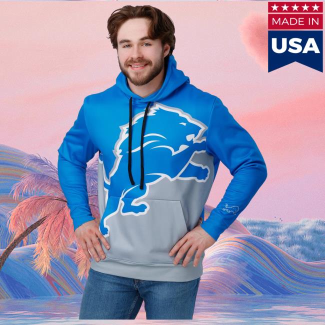 Official Foco Merch Store Shop Foco Detroit Lions Bold Logo Hoodies Foco Apparel Clothing