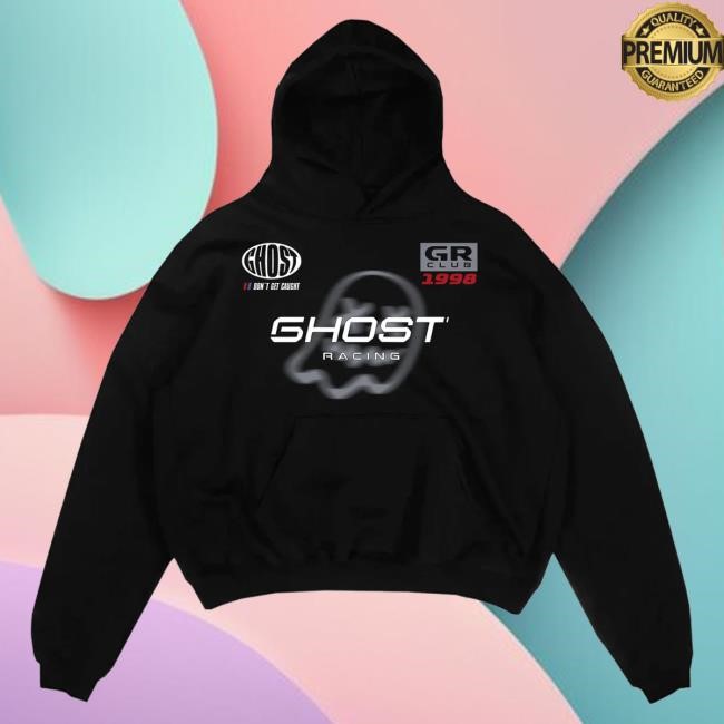 Official Ghost Racing Merch Grey Gr 1998 Ghost Hooded Sweatshirt - Black