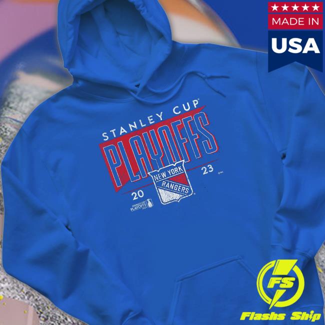 Official New York Rangers Fanatics Branded 2023 Stanley Cup Playoffs T-Shirt