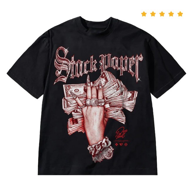 Stack Paper Red Graphic Dopeskill Premium New T-Shirt