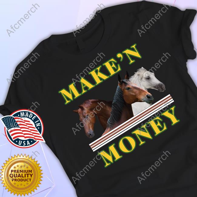 Official Mega64 Merch Make'n Money Horses Tee