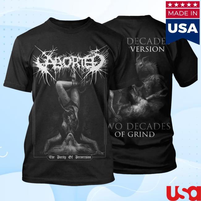 Official Indie Merch Store Shop Aborted "Perversion" Tshirt IndieMerchStore