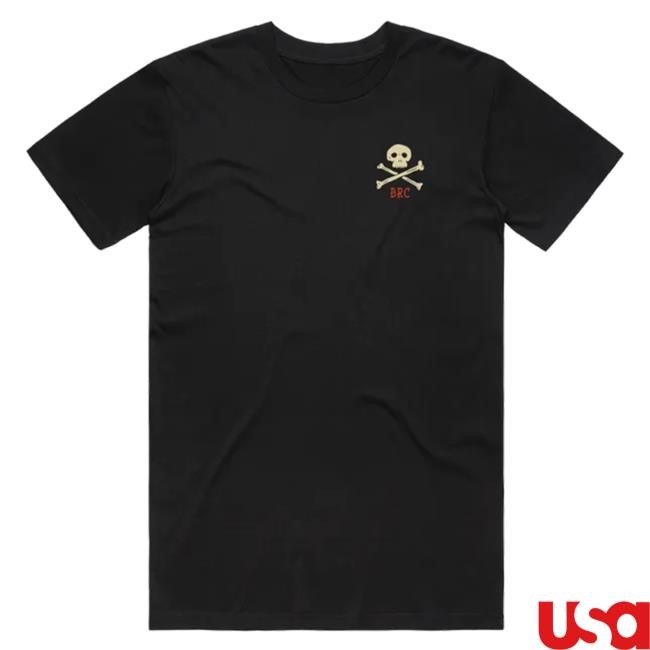 Official Black Rifle Coffee Store Shop Jolly Roger Cross Bones Hot Shirt