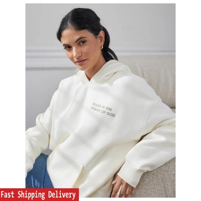 Official Elevated Faith Clothing Made In The Image Of God Cream Sweatshirts