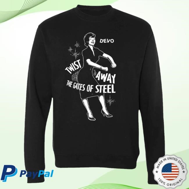 Official Hello Merch Devo Twist Away Black Crew HelloMerch