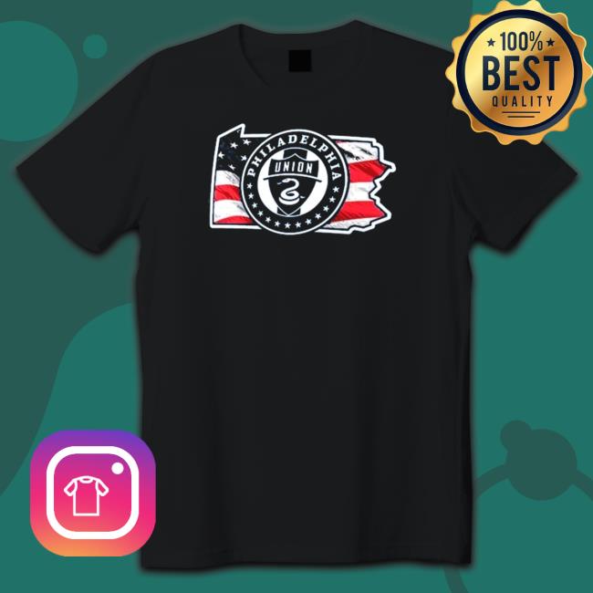 Men’s Philadelphia Union Royal Banner State Tee Shirt