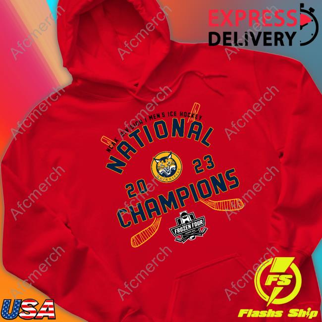 Fanatics Merch Quinnipiac Bobcats 2023 Ncaa Division I Men's Ice Hockey National Champions Shirts