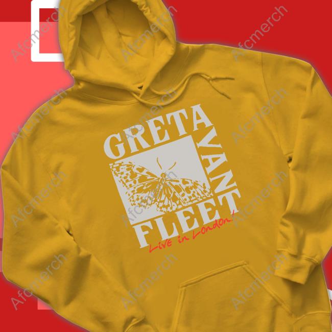 Greta Van Fleet Butterfly Live In London Shirts