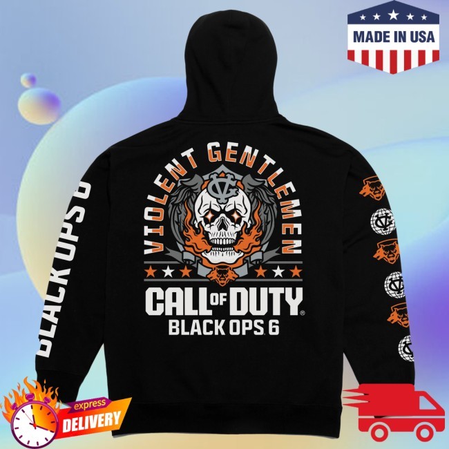 Violentgentlemen Black Ops 6 Skull Enforcer Pullover Hoodie