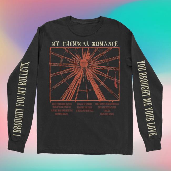 My Chemical Romance Bullets Track Long Sleeve Tee