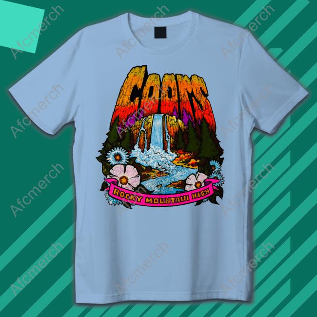 Official Coors Beer Rocky Mountain High Tee Shirt
