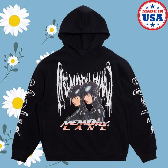 Memory Lane LA Mash Up Pullover Hoodie (Vintage Black)