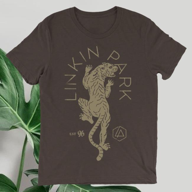 Official Linkin Park Merch Store One More Light Tiger Master New Shirt Chocolate Brown LinkinPark Apparel Clothing Shop