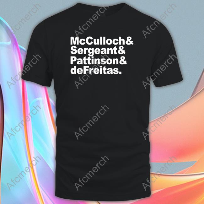 Official Mcculloch & Sergeant & Pattinson & Defreitas Shirt Hoodie