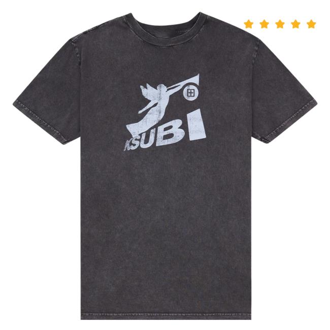 Official Capsule Nyc Ksubi Angels Biggie Crew neck Sweatshirt Faded Black Capsulenyc