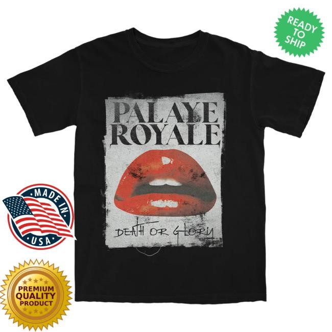 Official Sumerian Records Merch Palaye Royale - 'Lips' Black Popover Shirt SumerianRecords