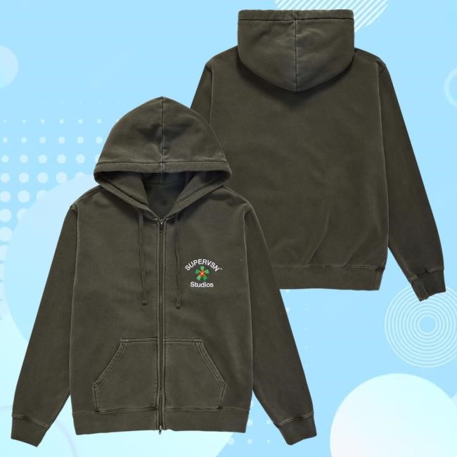 Official Complex Merch Store Shop Supervsn Studios Starburst Zip Pullover Hoodie