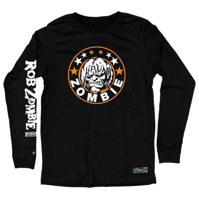 Official Puck Hcky Rob Zombie 'Mars Needs Hcky' Long Sleeve New Puck Hcky Merch