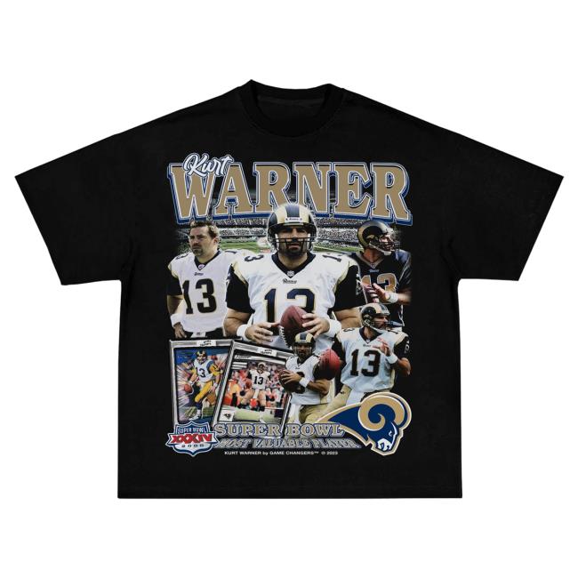 Official Game Changer La Kurt Warner Shirt New Black GameChanger