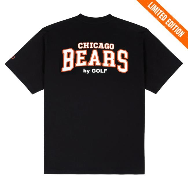 Official Golf Wang Merch Bears Cutout New Shirt Black by Golf Wang x NFL