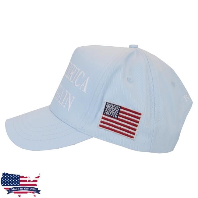 Official Donald Trump Merch Store Shop Donald Trump Special Edition:MAGA Hat – Pastel Blue & White