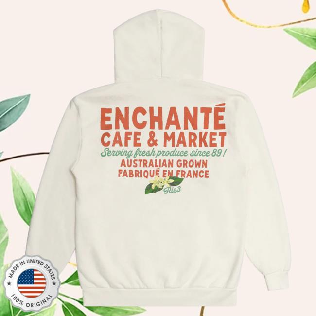 Official Daniel Ricciardo Merch Store Ric3 Enchante Flower Pullover Hoodie Creme DanielRicciardo Shop