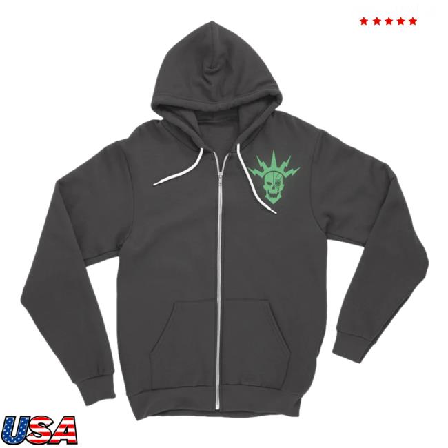 Official Adric Skull Zip Up Sweatshirts