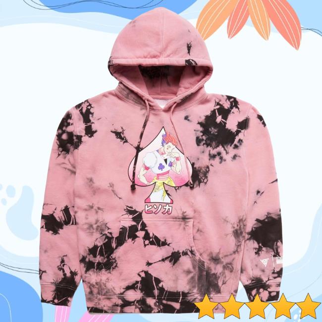 Official Hypland Clothing Merch Store Hypland Hxh Hisoka Spade Tie Dye Crew (Tie Dye)
