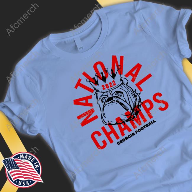 Georgia 2022 National Champs Crown Limited Edition Tee Shirt