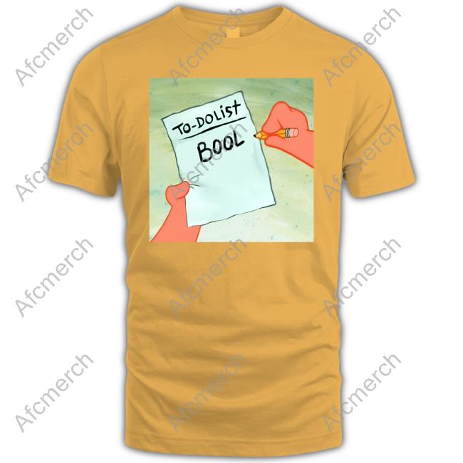 To Do List Bool Shirt