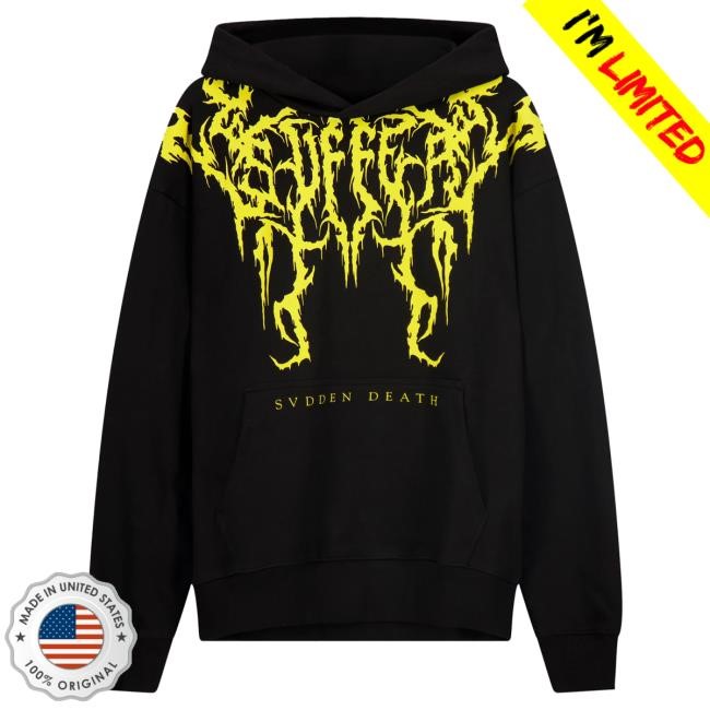Official Svdden Death Merch Svdden Death Suffer Pullover Hoodie SvddenDeath