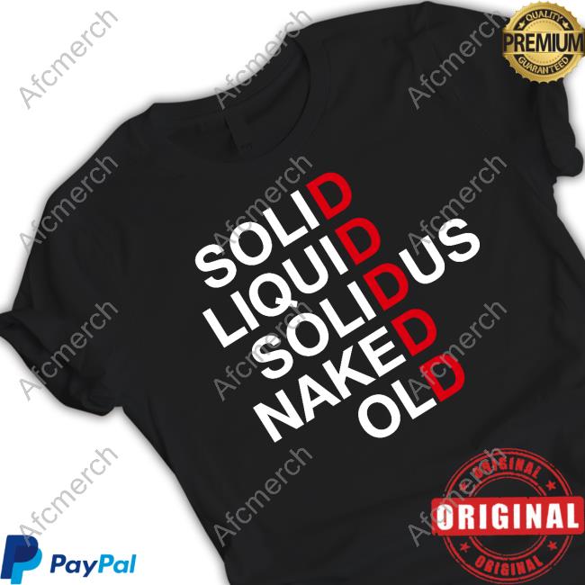 Official Othatsraspberry Solid Liquid Solidus Naked Old Tee