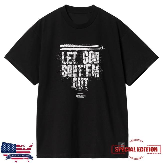Carhartt Wip X Clipse Let God Sort Em Out T Shirt (White) T Shirt | Clipse Merch Store Official