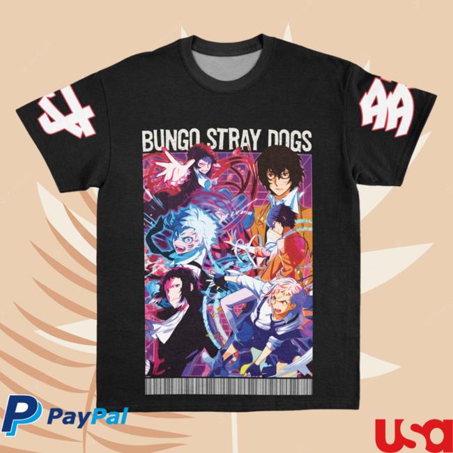 Official Anime Ape Clothing Bungou Stray Dogs Streetwear AOP Tees 3D All Over Print Animeape
