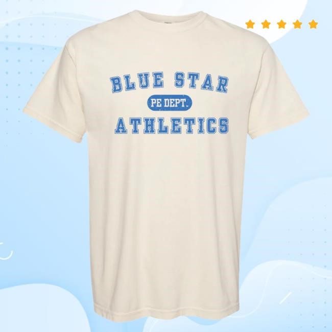 Official Treaty Oak Revival Merch Store Blue Star PE Dept. Athletics Tee