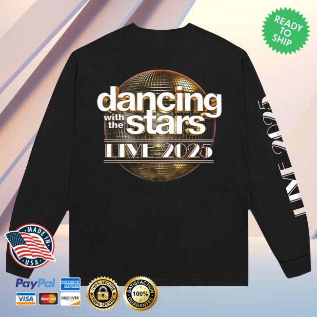 Dancing With The Stars Live 2025 Event L/S Tee DWTS Tour Merch Dancing With The Stars Live 2025 Event Long Sleeve Shirt DWTS Tour Merch