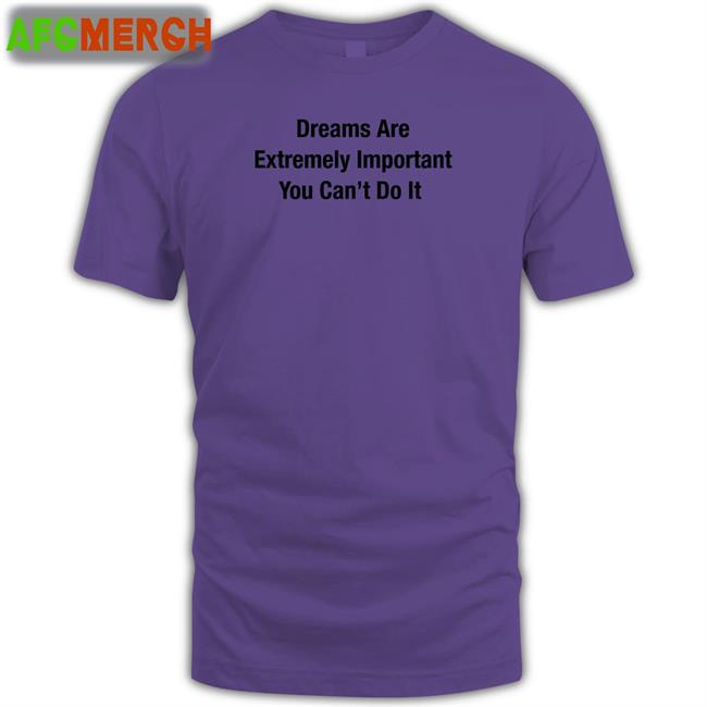 Dreams Are Extremely Important You Can't Do It Sweatshirt Poorly Translated Shirts