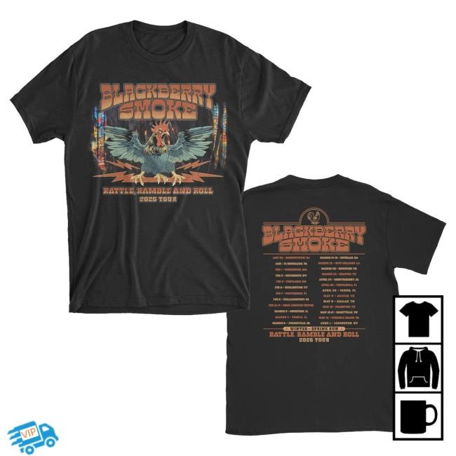 Official Blackberry Smoke Merch Store Blackberry Smoke 2025 Winter Spring Tour Tee