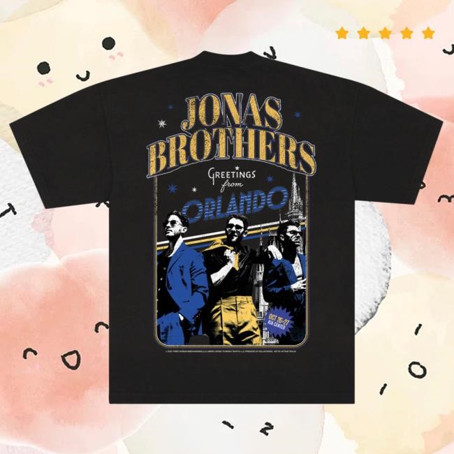 Official Jonas Brothers Merch Store Shop Greetings From Your Hometown - Orlando, FL Hot Shirt JonasBrothers