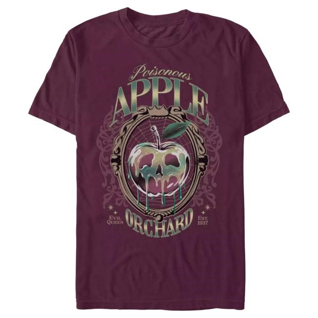 Official Disney Store Snow White and the Seven Dwarfs ''Poisonous Apple Orchard'' Shirt for Adults