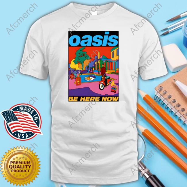 Oasis Organic Be Here Now Cover Art Shirt