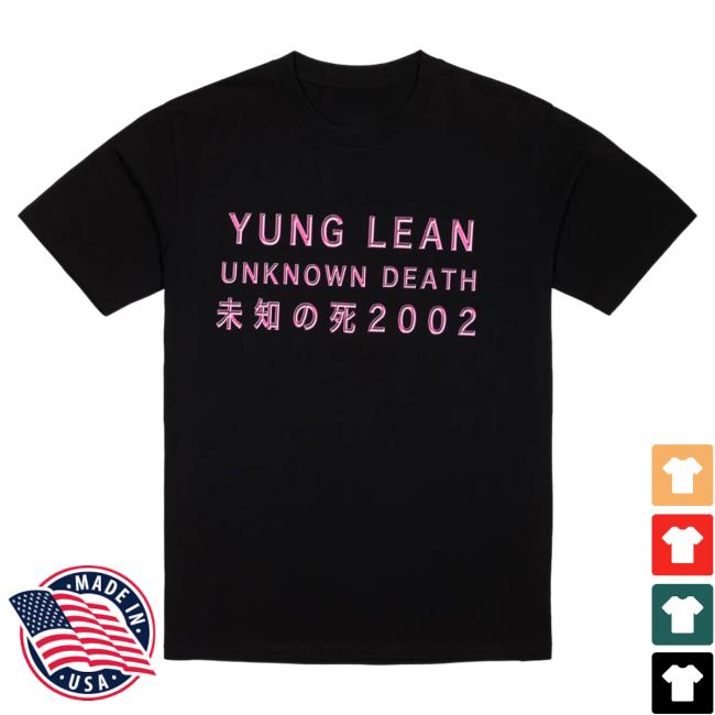 Official Year0001 Shop Year0001 Yung Lean / Unknown Death Shirts / Black